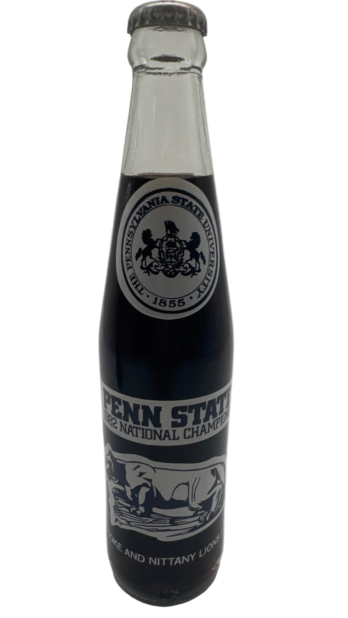 1982 Penn State Nittany Lions National Champions 10 oz Coca-Cola Bottle