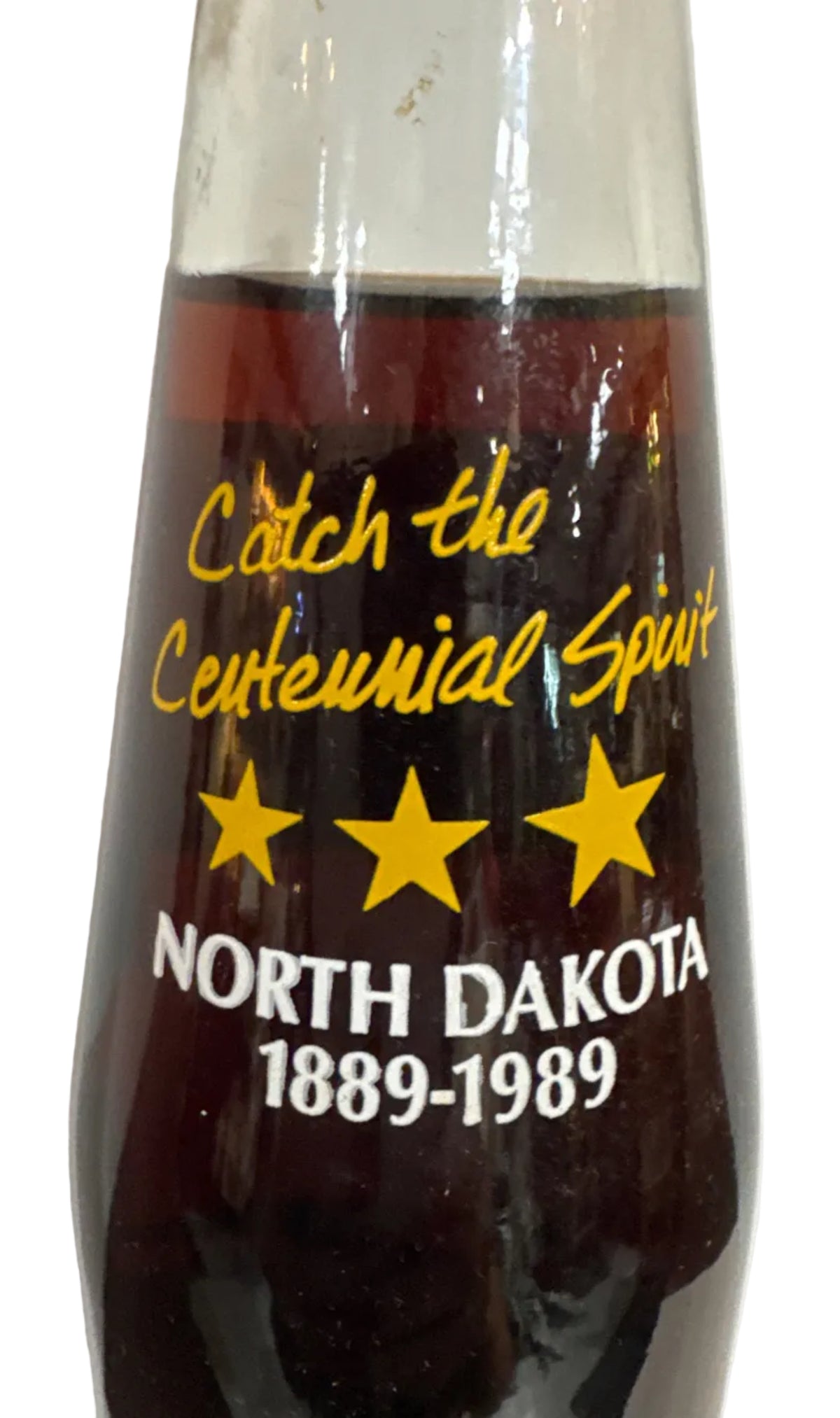 1989 North Dakota Centennial Coca-Cola 10 oz Bottle