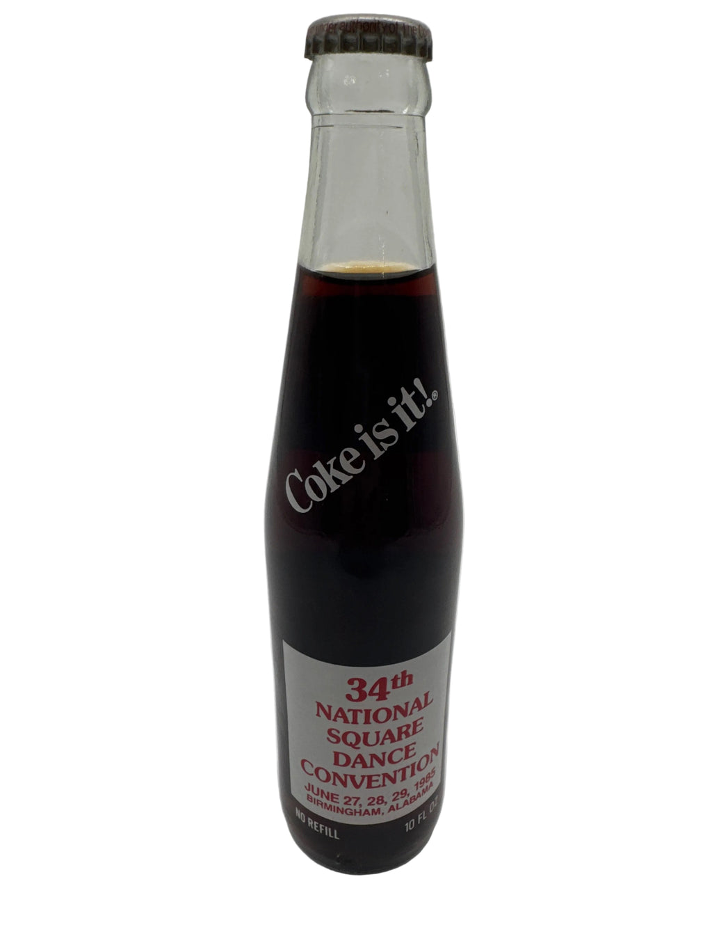 1985 “I’m Alabama Bound” 34th Annual Square Dance Coca Cola Bottle