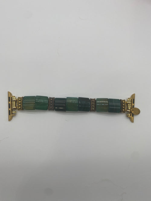 Apple Watchband Serenity Agate Green Stretch