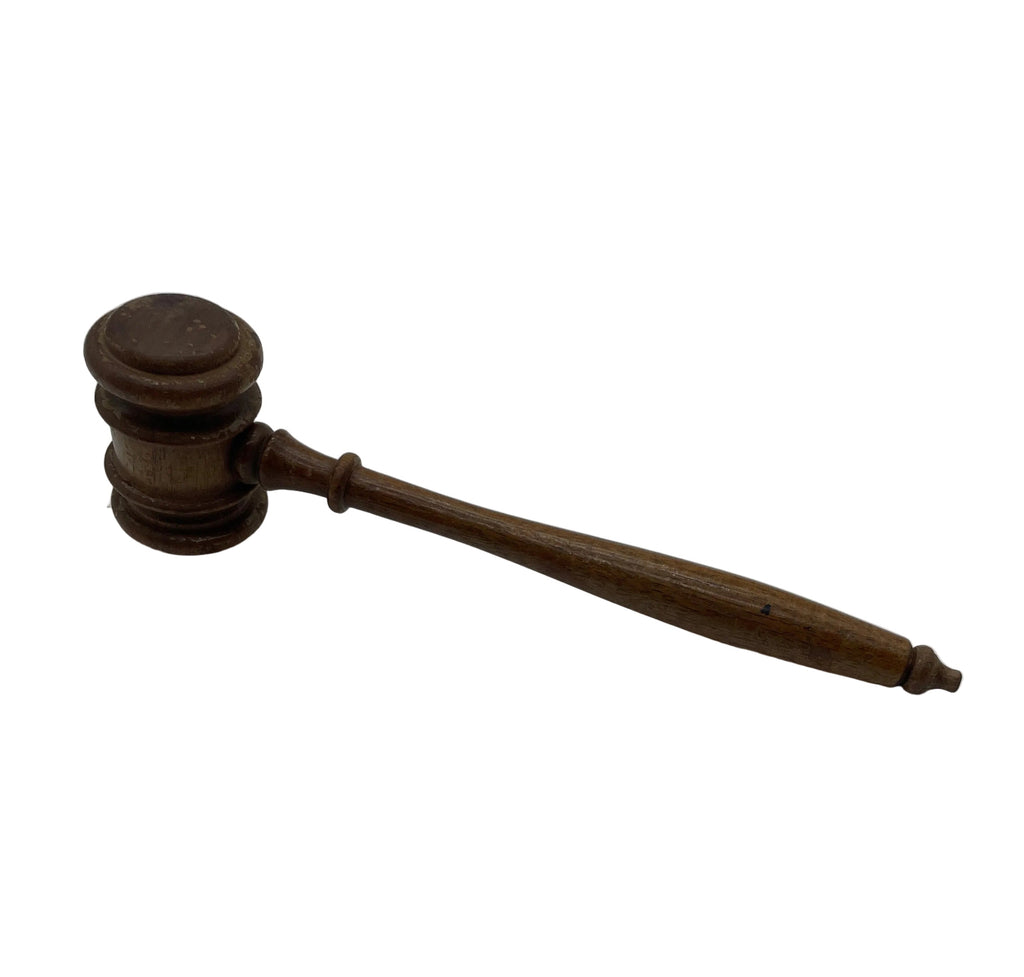 Vintage Wooden Gavel - Light Wood