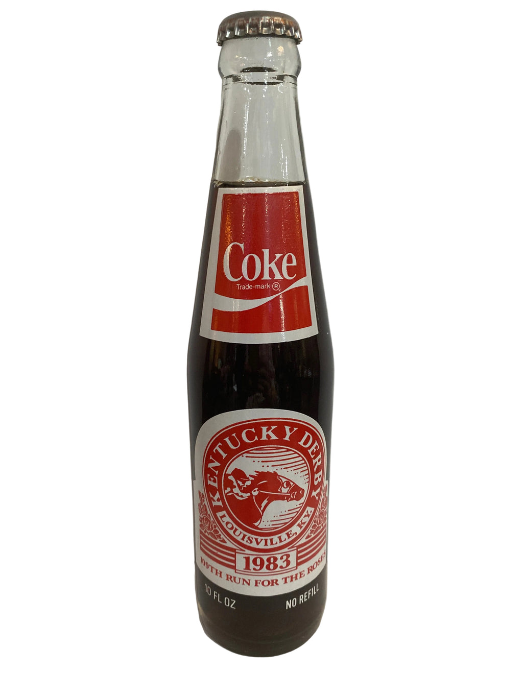 1983 109th Kentucky Derby “Run for the Roses” Coca-Cola 10 Ounce Bottle