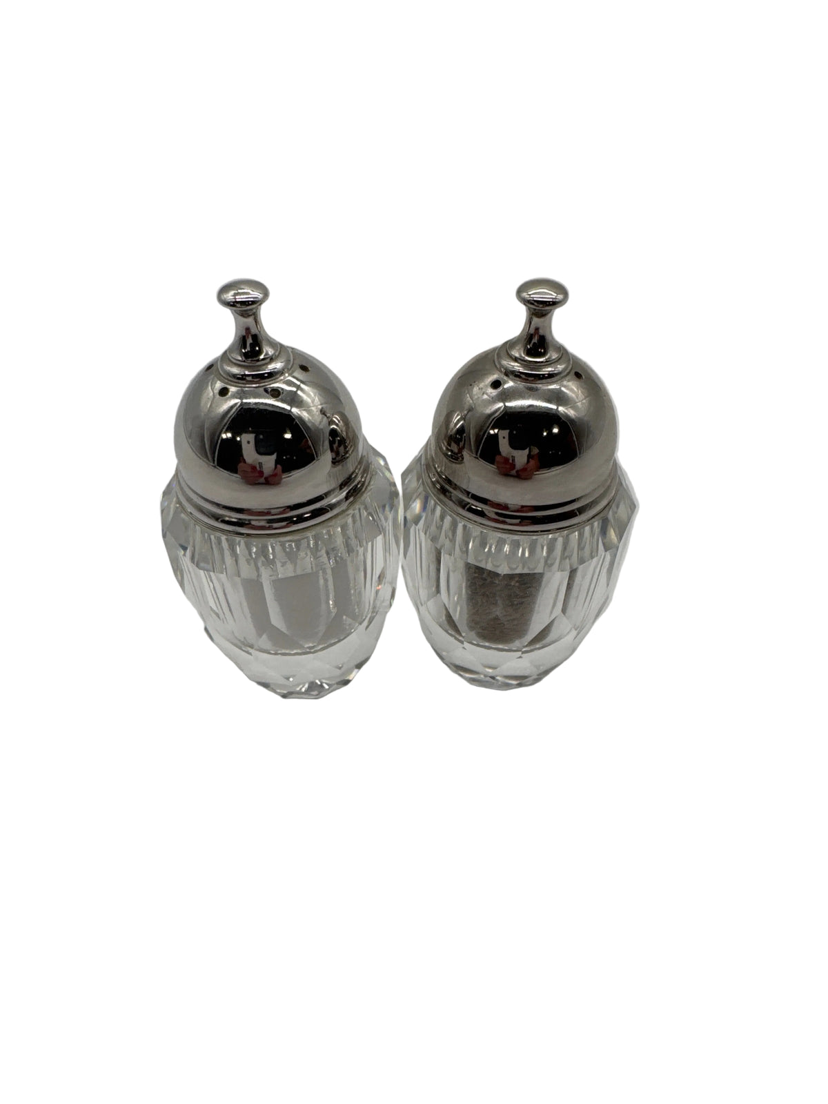 Vintage Pair Swarovski Crystal Salt & Pepper Shakers