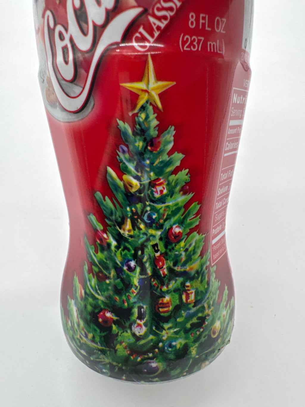 2002 Christmas Edition “For Santa” Red Wrap Coca-Cola Bottle 8 oz