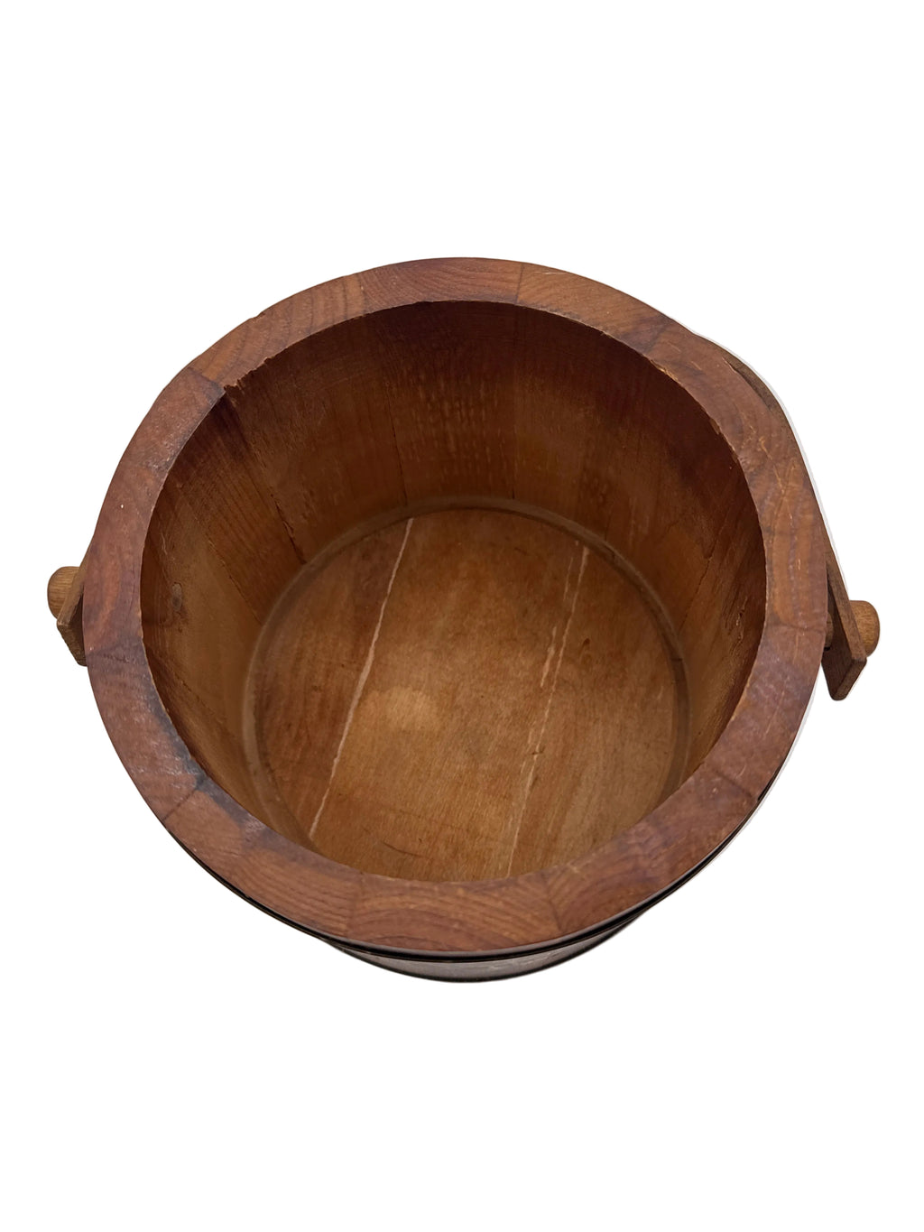 Vintage 1970’s Wooden Staved Firkin Cookie Bucket- No Lid