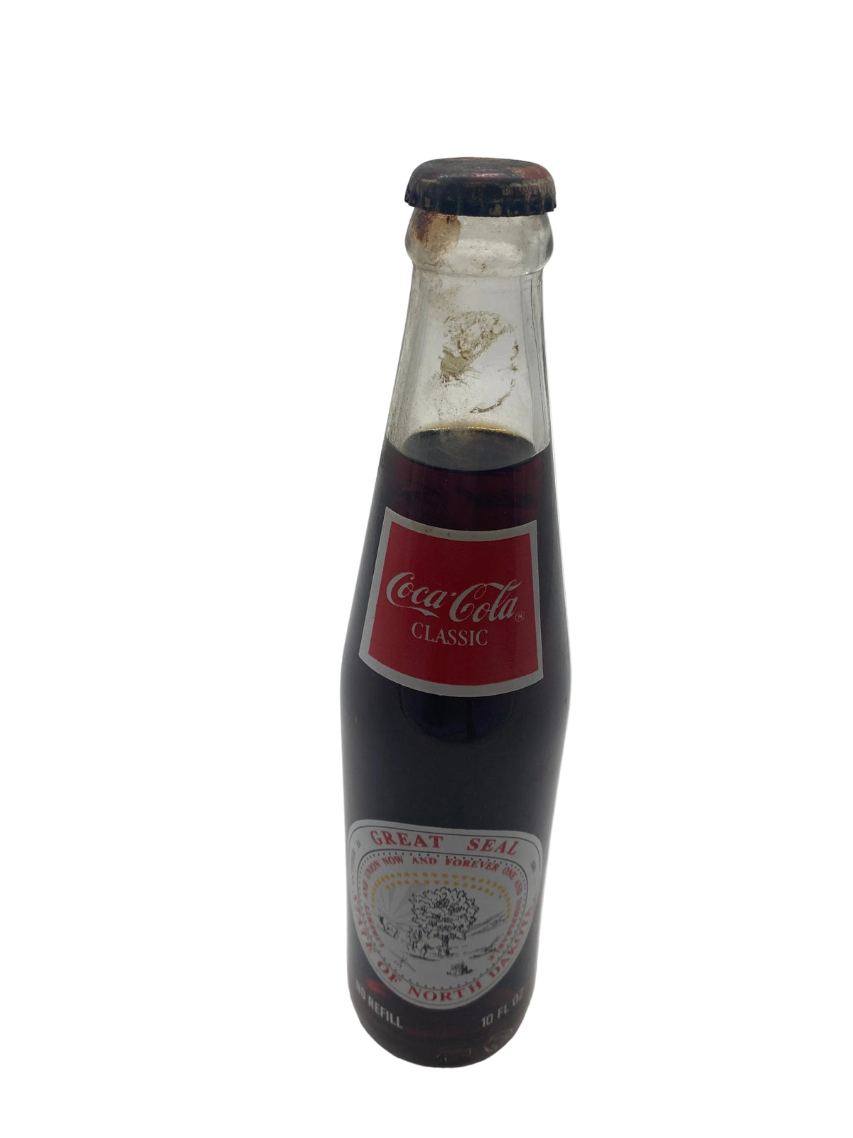 1989 Great seal of North Dakota Coca-Cola bottle Coke