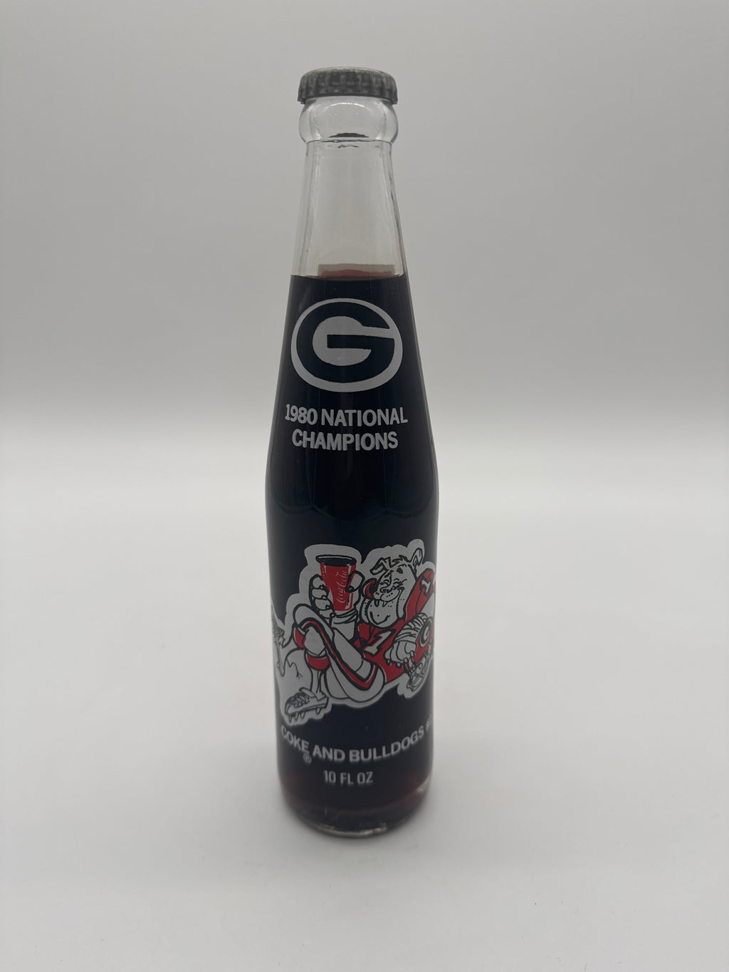 1980 Georgia Bulldogs National Champions Coca-Cola Bottle 10 oz
