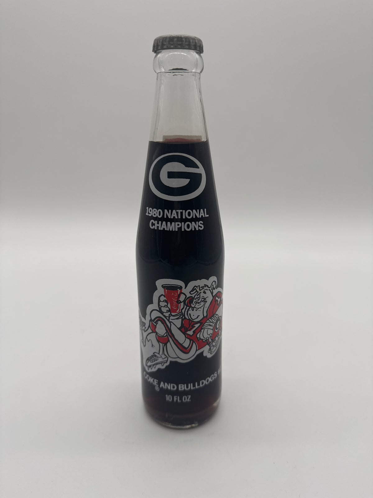 1980 Georgia Bulldogs National Champions Coca-Cola Bottle 10 oz