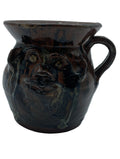 Georgia Folk Pottery Face Jug Signed M. Rogers (Marie Rogers)