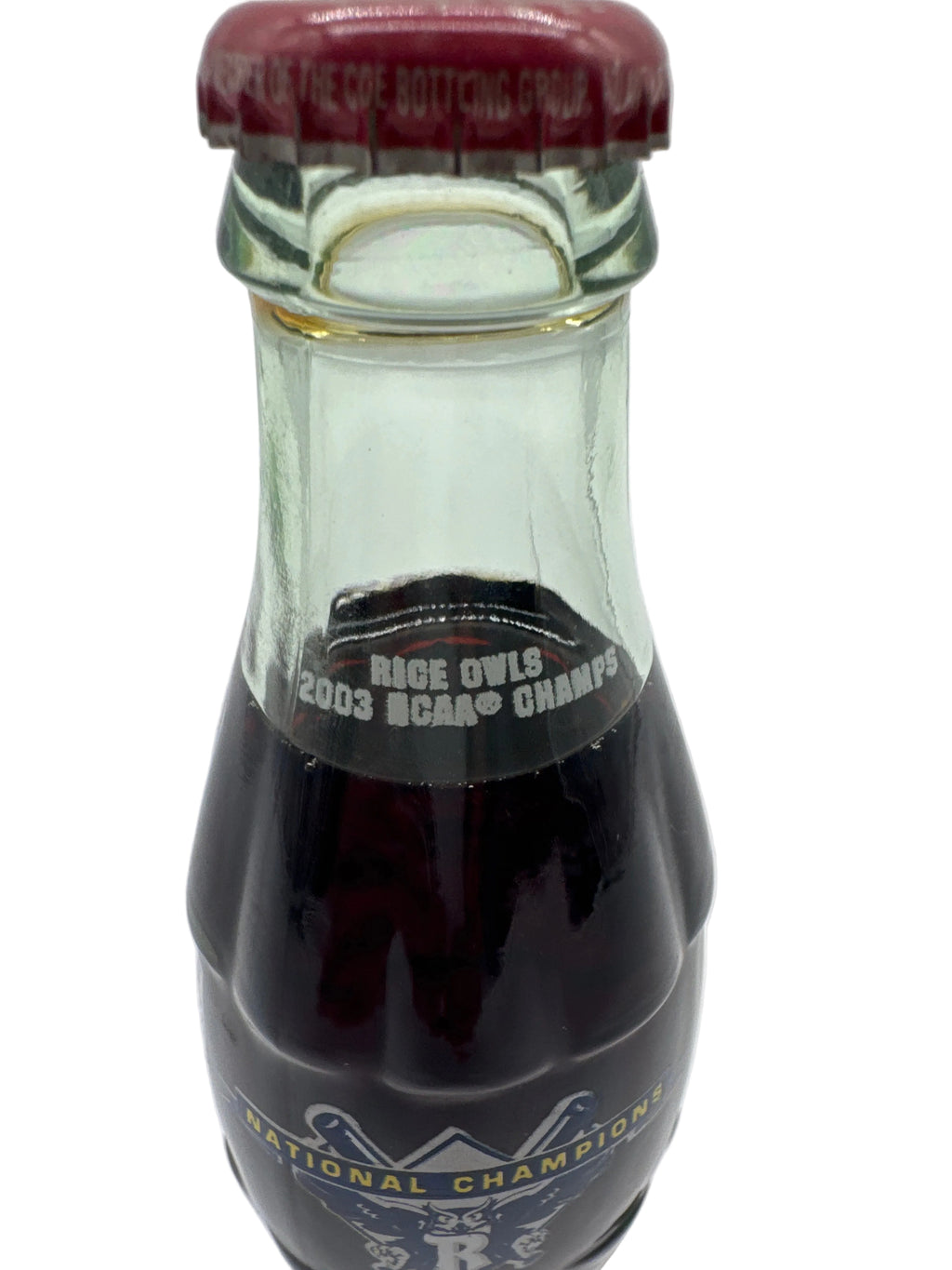 2003 NCAA Rice Owls National Champions Coca-Cola Bottle