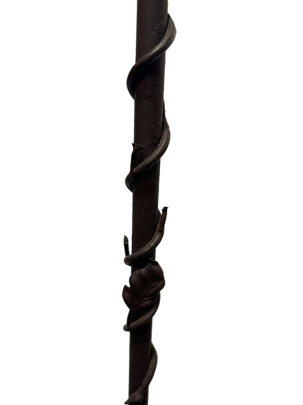Vintage Spanish Revival Wrought Iron 4 Light Torchiere Floor Lamp