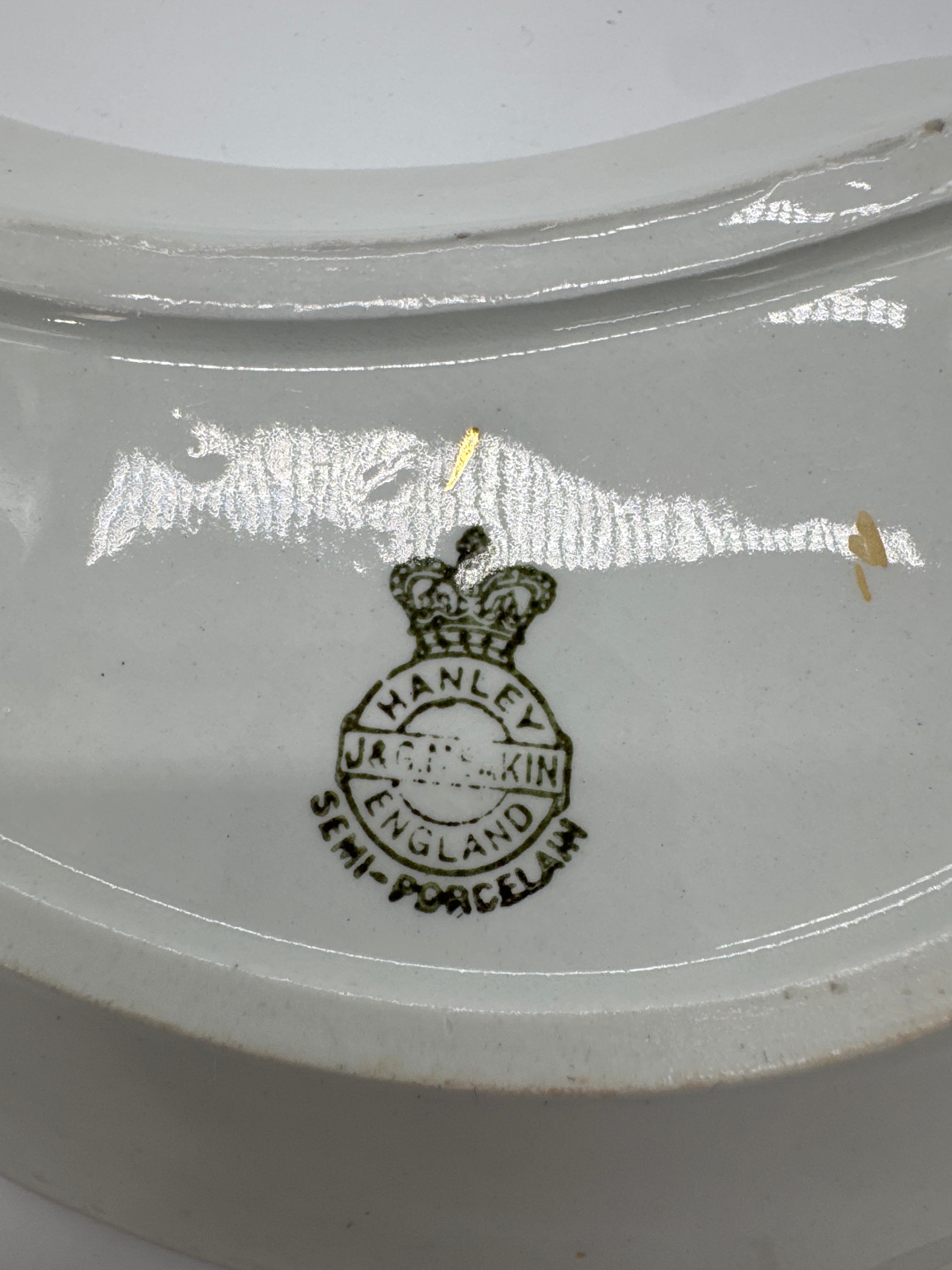 Vintage J & G Hanley Bone Side Dish -Semi Porcelain England