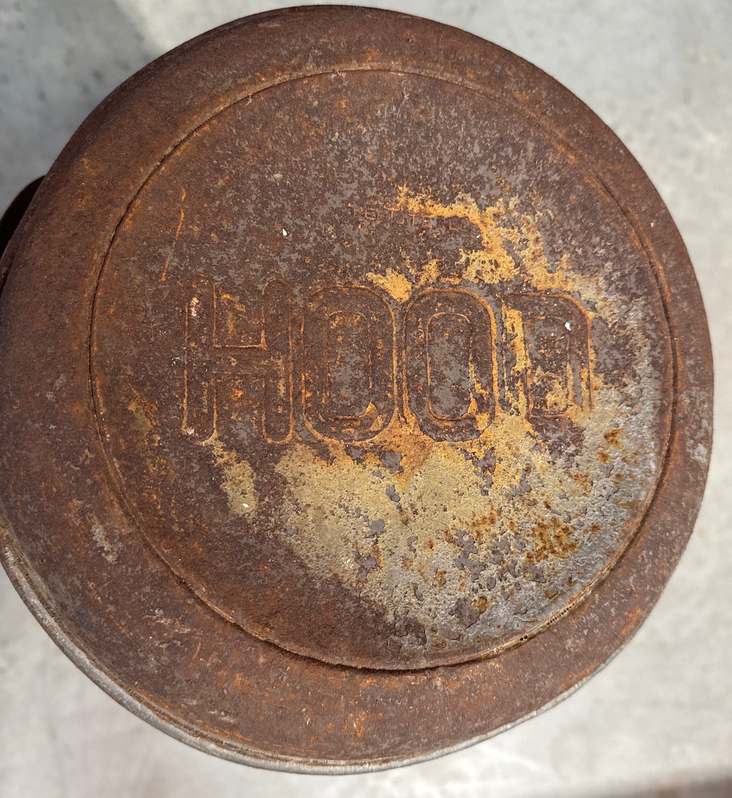 H.P. Hood & Sons Metal Milk Can-K