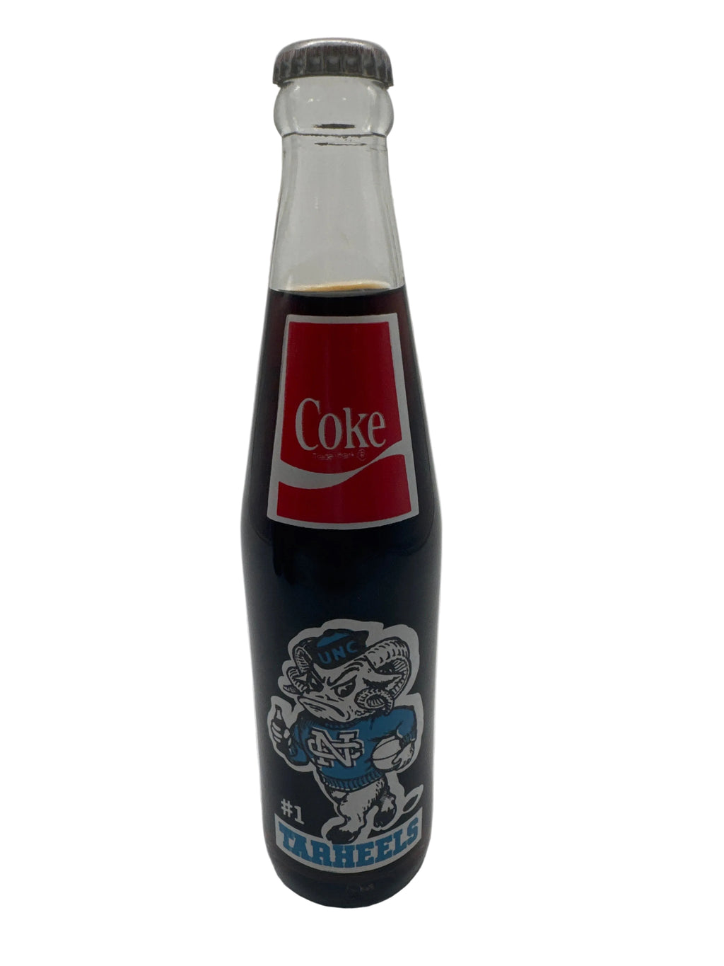 1981-82 NC TAR HEELS NATIONAL CHAMPIONS COCA-COLA 10 oz BOTTLE