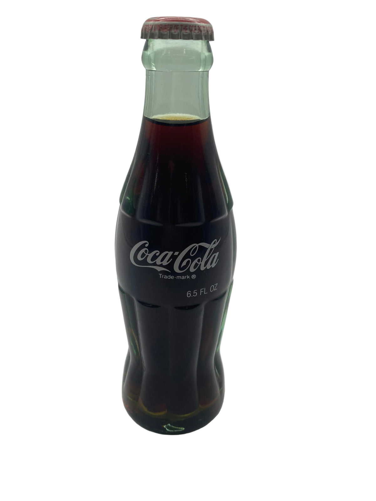 1990 GREECE 100TH ANNIVERSARY 6.5 oz COCA-COLA BOTTLE COKE