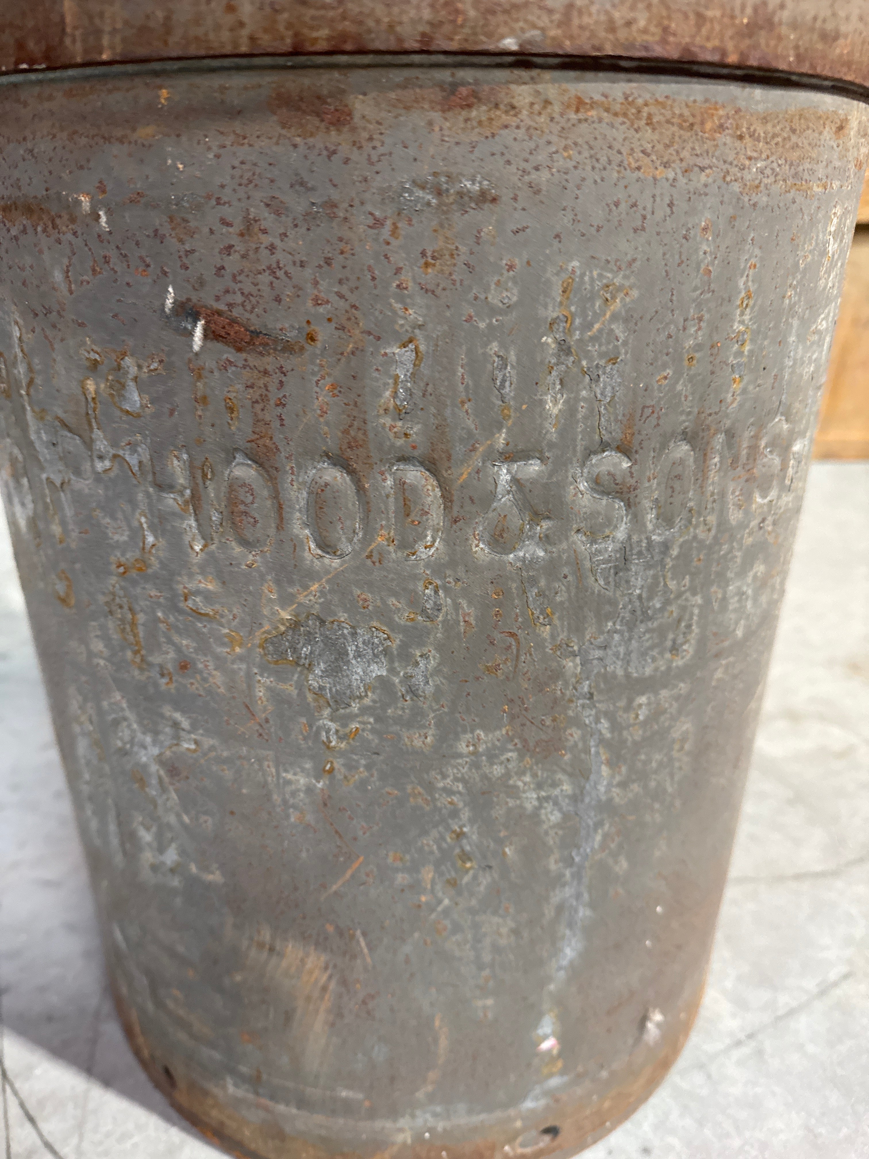 H.P. Hood & Sons Metal Milk Can-K