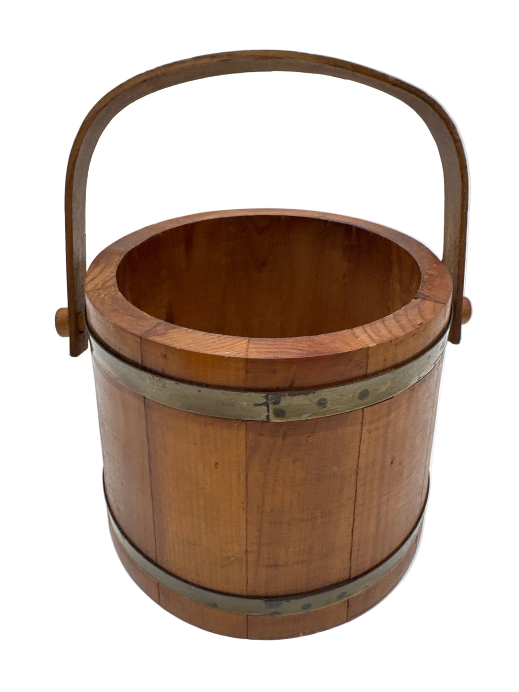 Vintage 1970’s Wooden Staved Firkin Cookie Bucket- No Lid