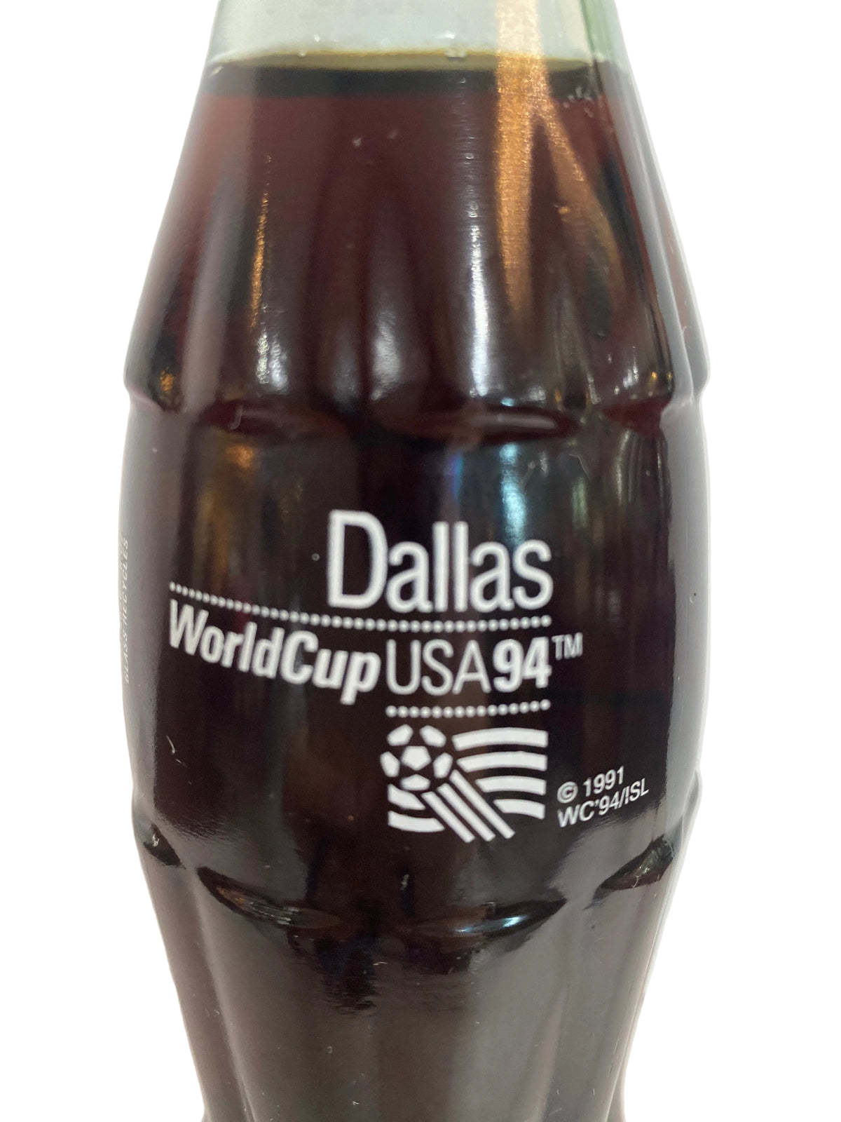 1994 DALLAS WORLD CUP USA 8 oz COCA-COLA BOTTLE