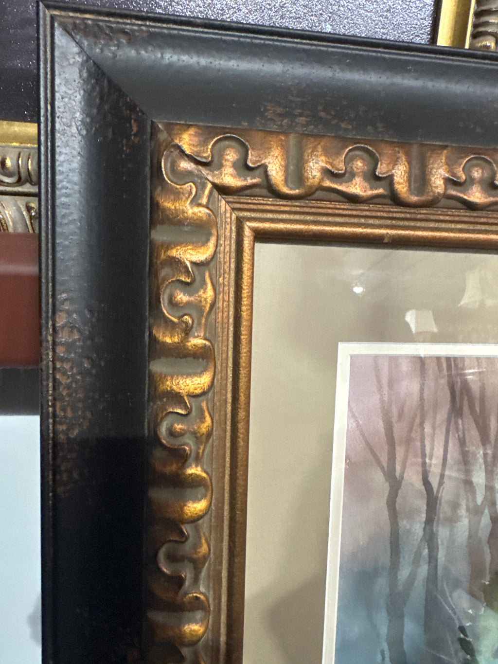“Rustic Barn” Signed Framed Watercolor by Chris Petti