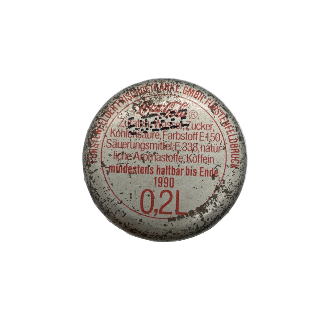 1990 PFAND—WERT-FLASCHE GERMAN 100TH ANNIVERSARY COCA-COLA BOTTLE