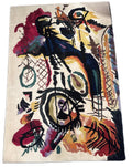 Momeni New Wave Ivory Hand Tufted Wool Area Rug 3’6” x 5’6”