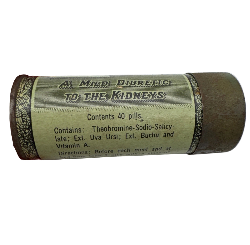 Vintage 1940’s Doan’s Pills Green Metal Pocket