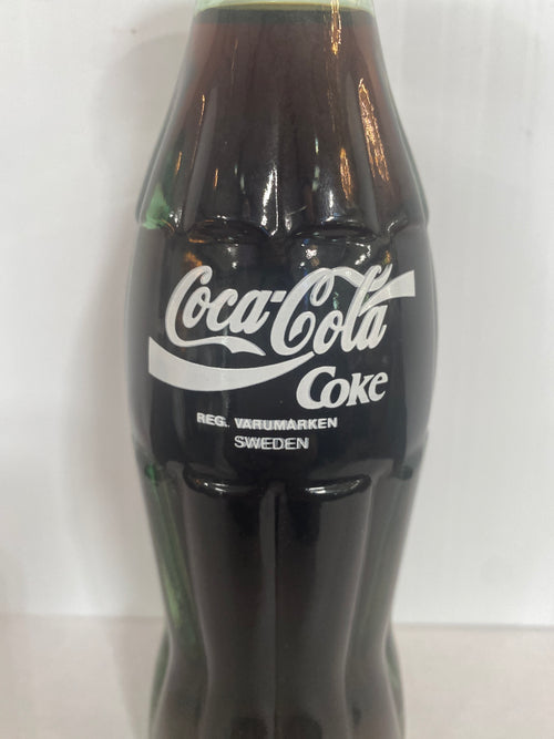 1990 SWEDEN 100TH ANNIVERSARY 6.5 oz COCA-COLA BOTTLE COKE
