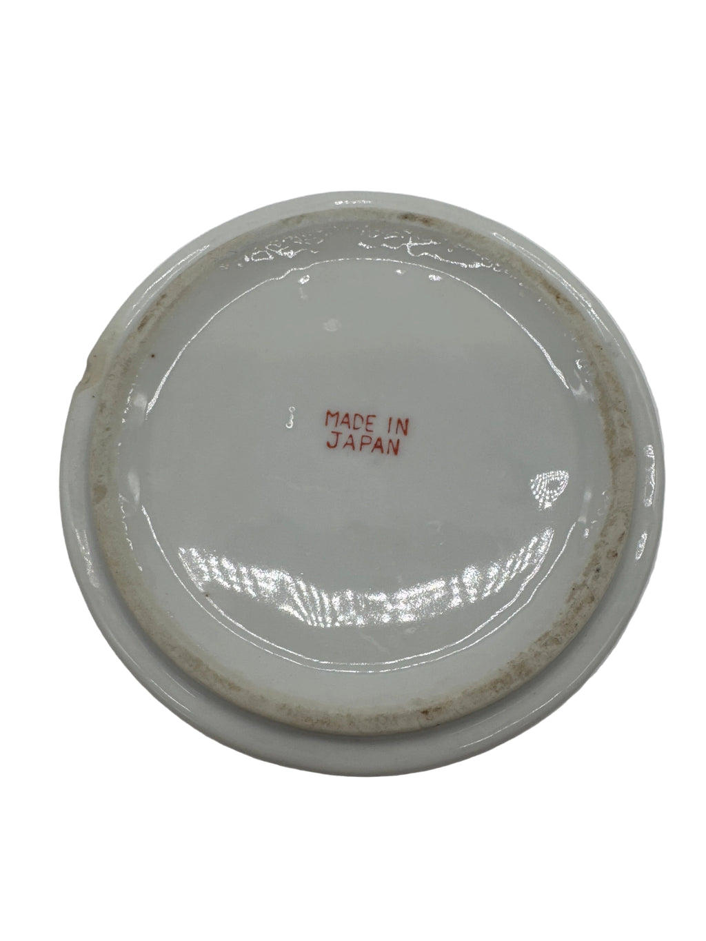 Vintage “Made in Japan” White Porcelain Floral Ashtray