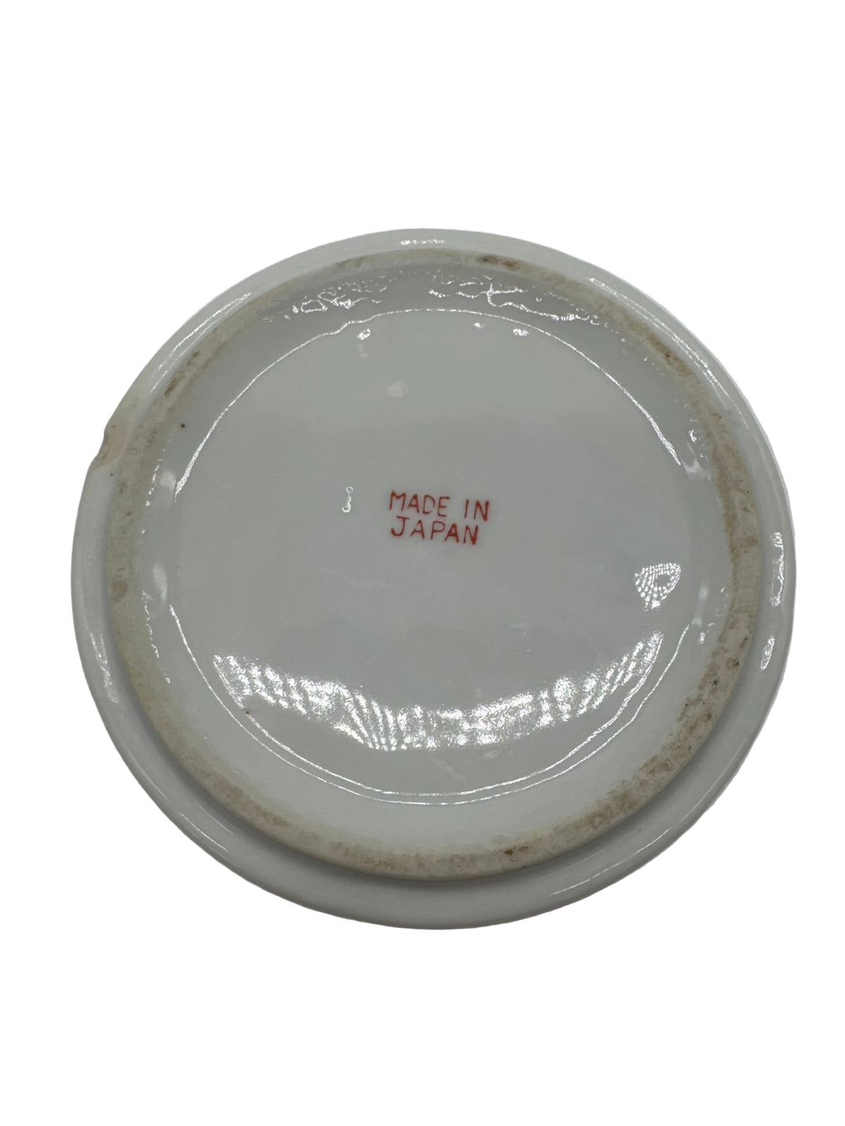 Vintage “Made in Japan” White Porcelain Floral Ashtray