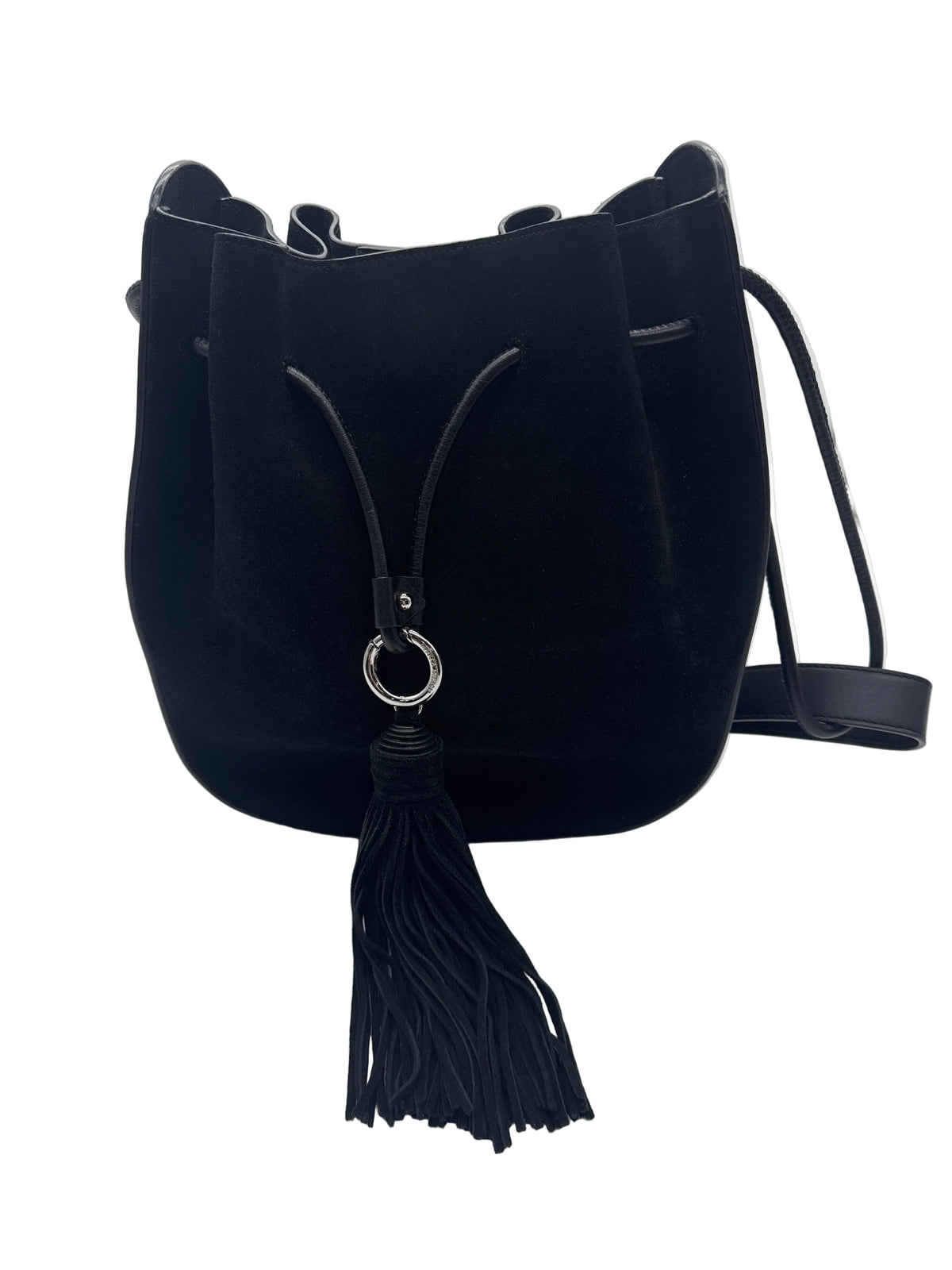 *NEW with Tag* Rebecca Minkoff Black Suede LULU Bucket Bag
