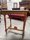 Antique Victorian Chestnut Marble Top Table
