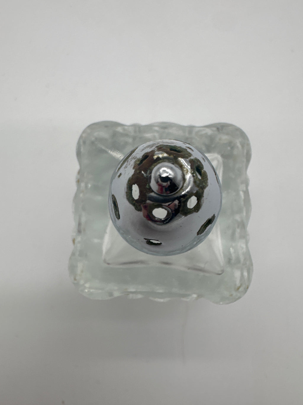 Vintage Ribbed Glass Salt & Pepper Shakers