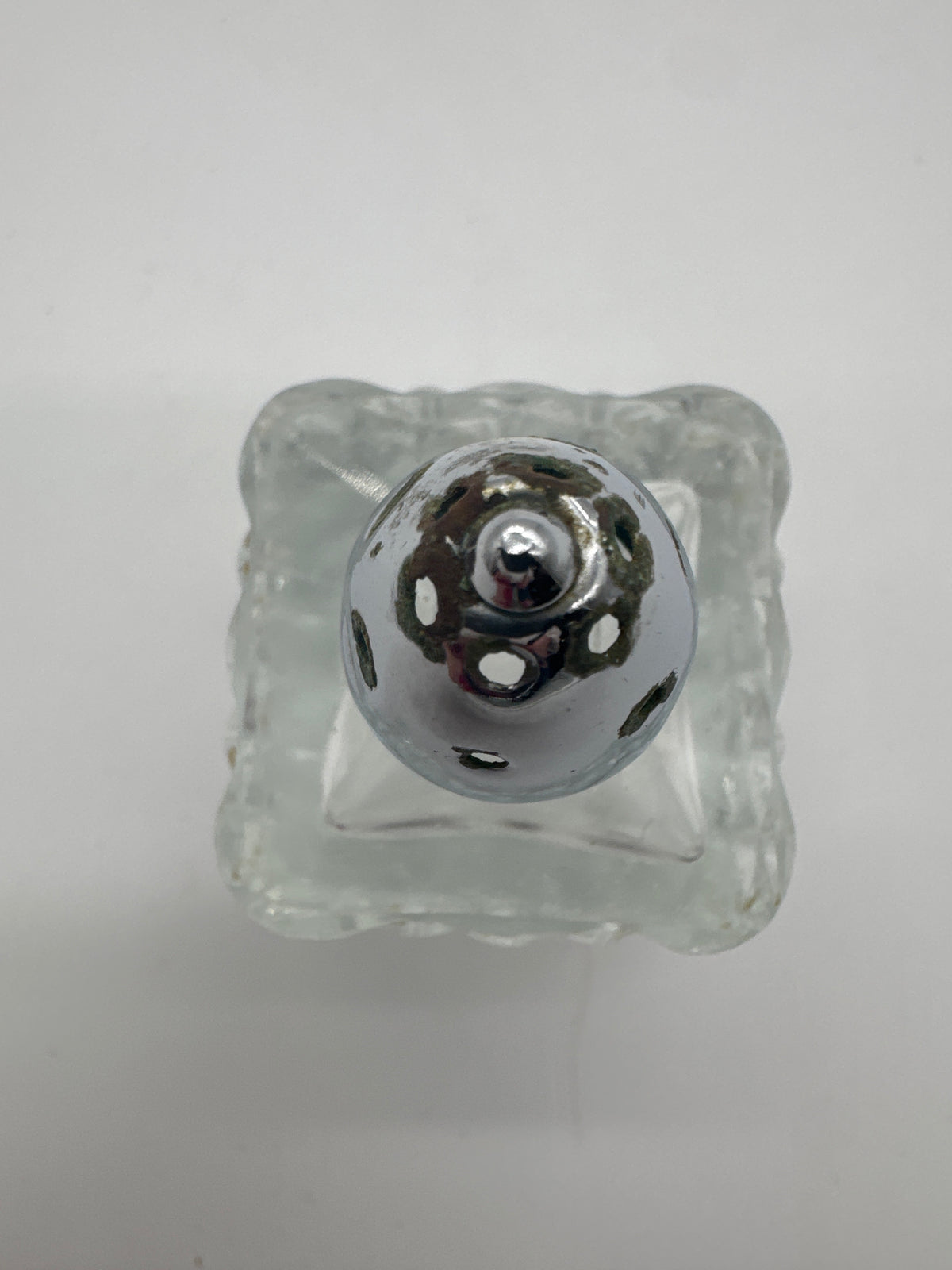 Vintage Ribbed Glass Salt & Pepper Shakers
