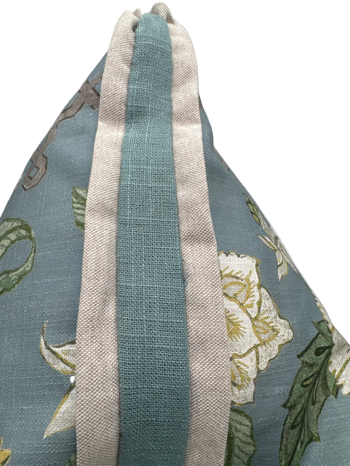 Devon Porcelain Pillow by Lacefield Designs with Feather Down Insert