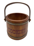 Vintage 1970’s Wooden Staved Firkin Cookie Bucket- No Lid