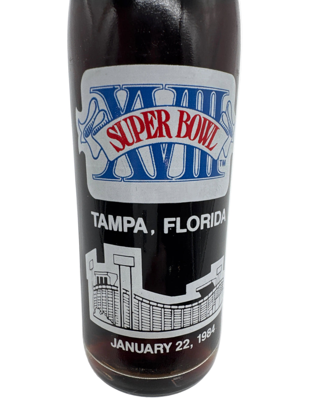 1984 Super Bowl XVIII Tampa, FL Coca-Cola Bottle 10 oz