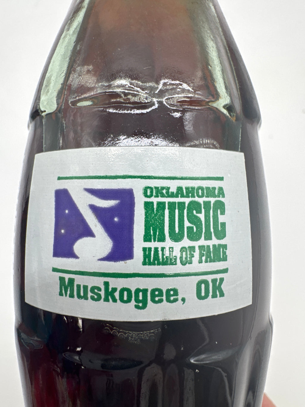 1998 2nd Annual Induction Ceremony Oklahoma Music Hall of Fame Coca-Cola Bottle 8 oz