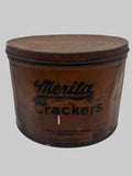 RARE Vintage Merita Crackers American Bakeries Company Birmingham, AL Large Tin with Lid