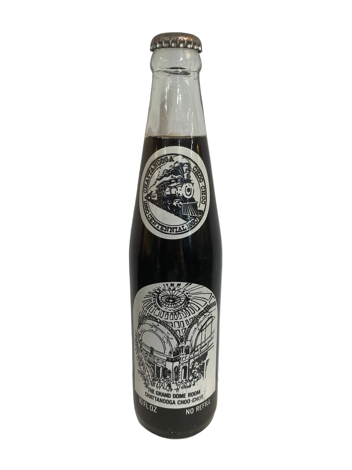1980 CHATTANOOGA CHOO-CHOO TRAIN CENTENNIAL 10 oz COCA-COLA BOTTLE