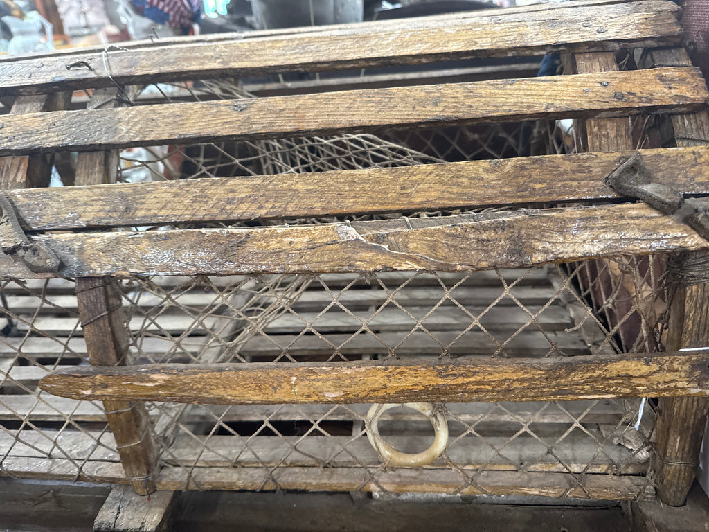 VINTAGE LARGE WOODEN LOBSTER TRAP