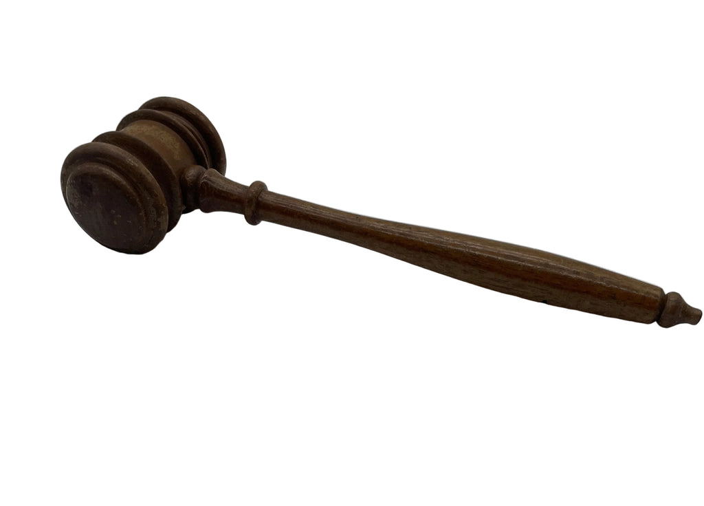 Vintage Wooden Gavel - Light Wood