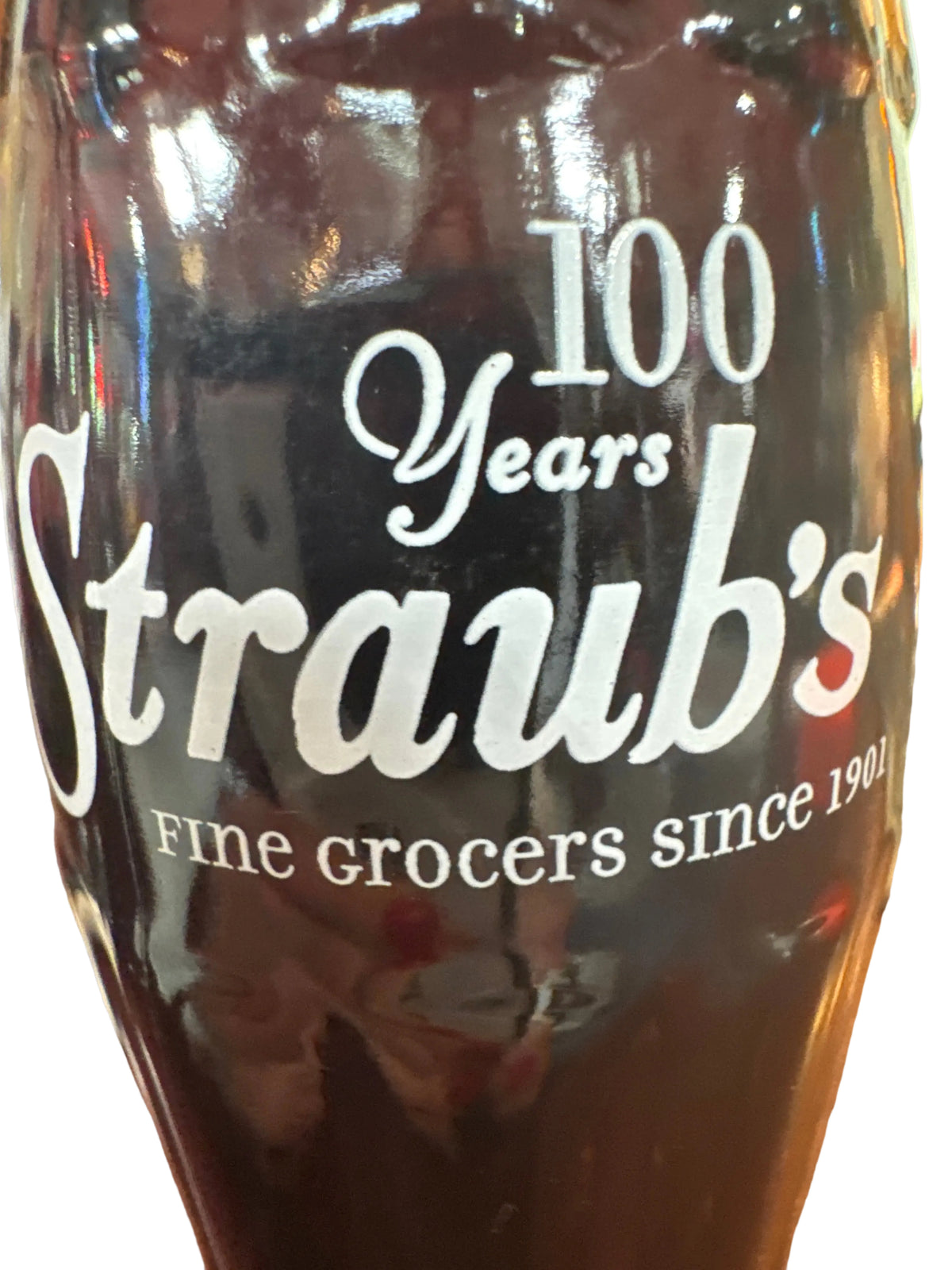 1901-2001 Straub’s Fine Grocers Since 1901, 100 years Coca-Cola Bottle 8 oz