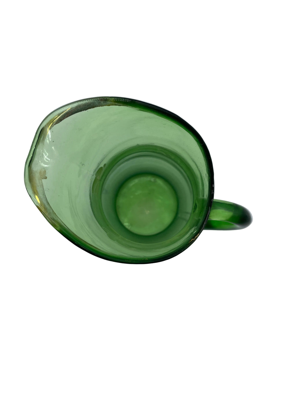 Antique Early 1900’s Northwood Victorian Handpainted Green Tankard Pitcher #916