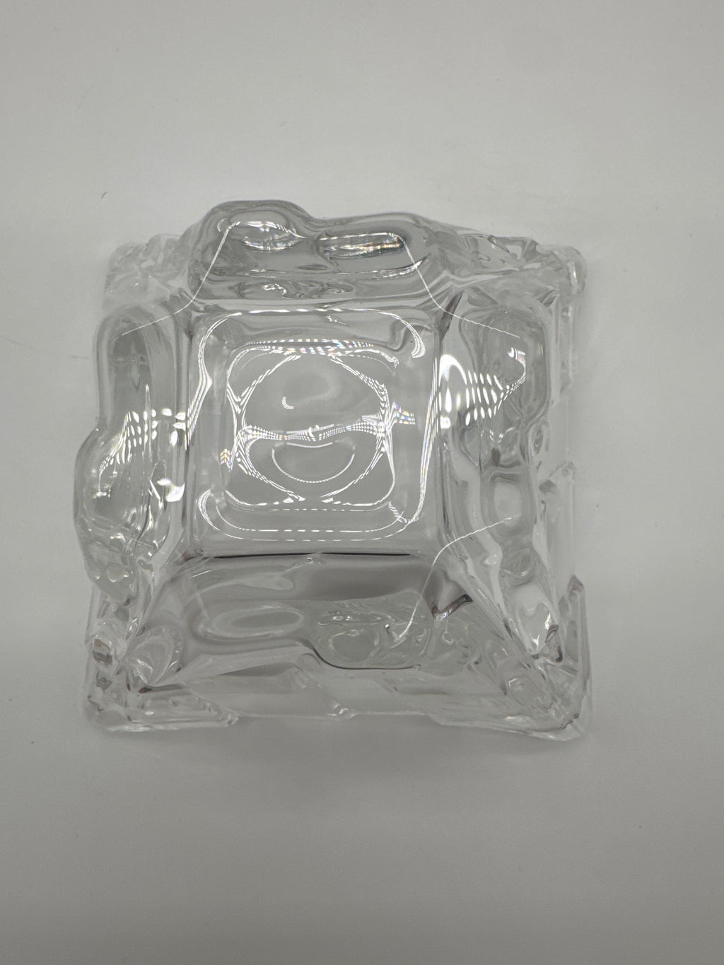 Bohemian Pyramid Crystal Lidded Candy Jar