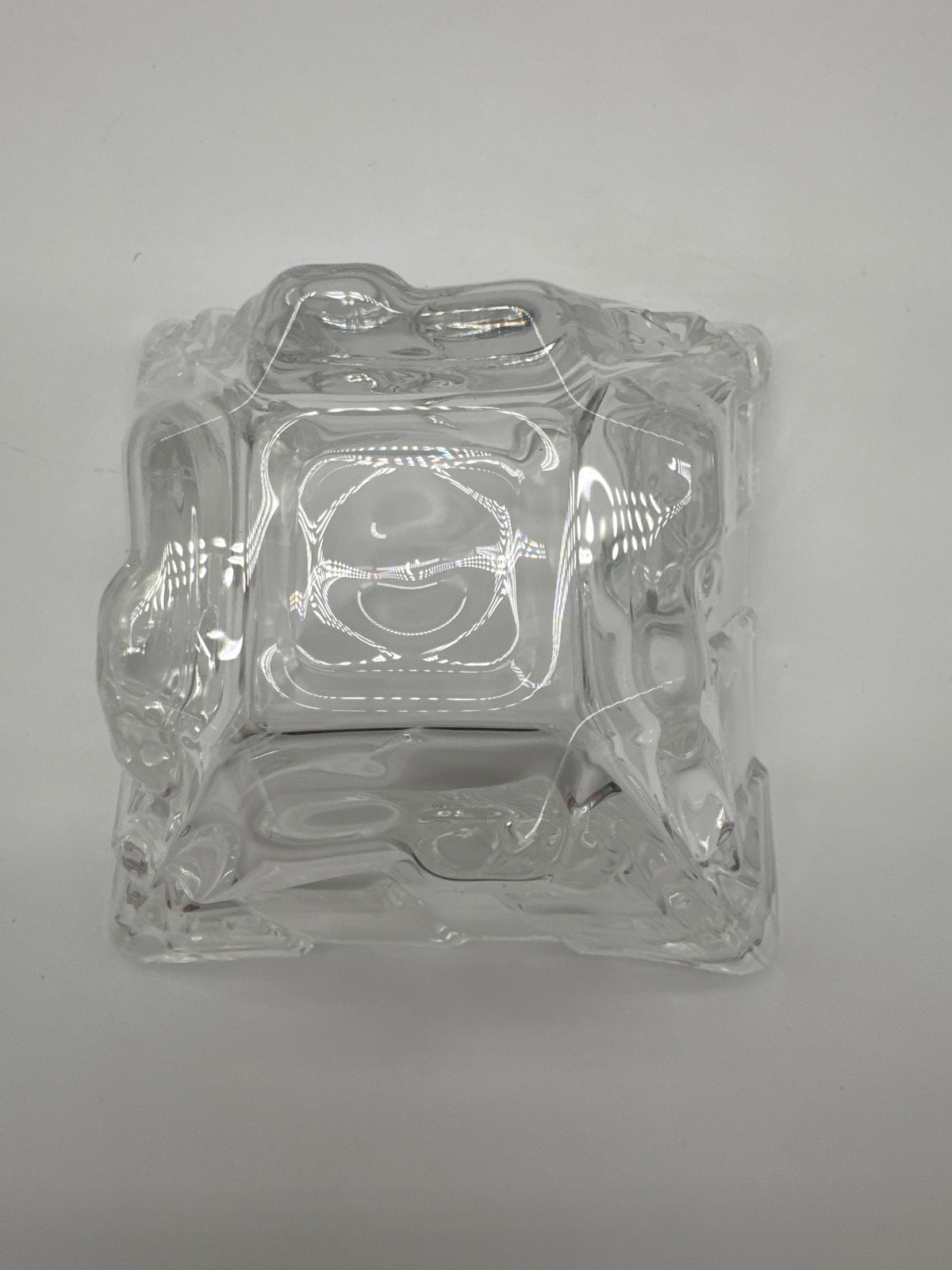Bohemian Pyramid Crystal Lidded Candy Jar