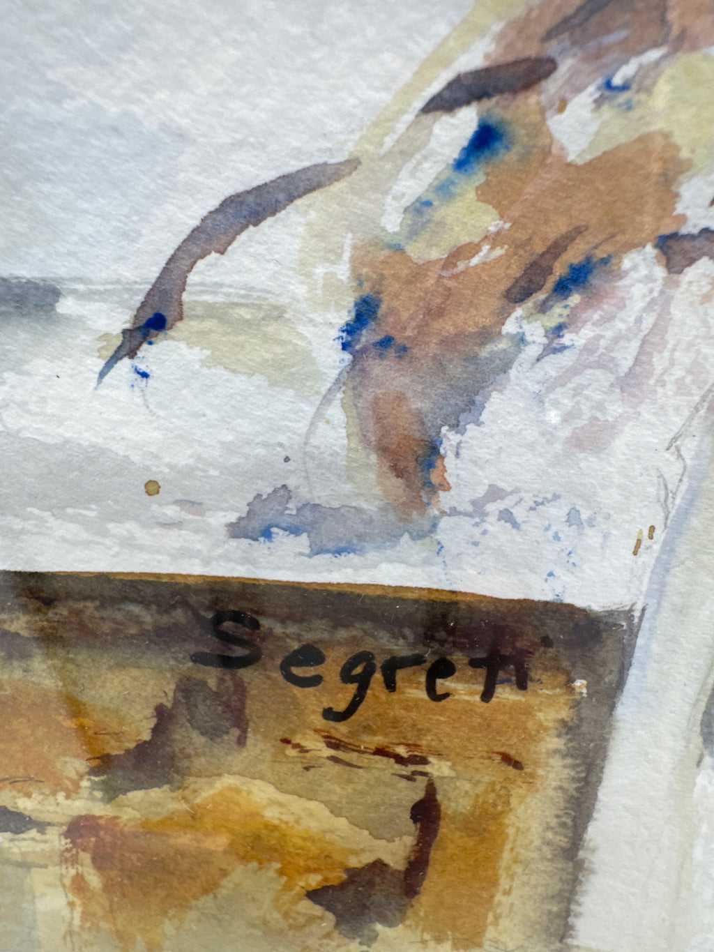 Original Signed Architectural Watercolor Painting by Local Athens, GA Artist Rosemary Segreti