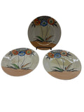 Antique Hotta Yu Shoten Porcelain Lusterware Salad Plates (3) Made in Japan