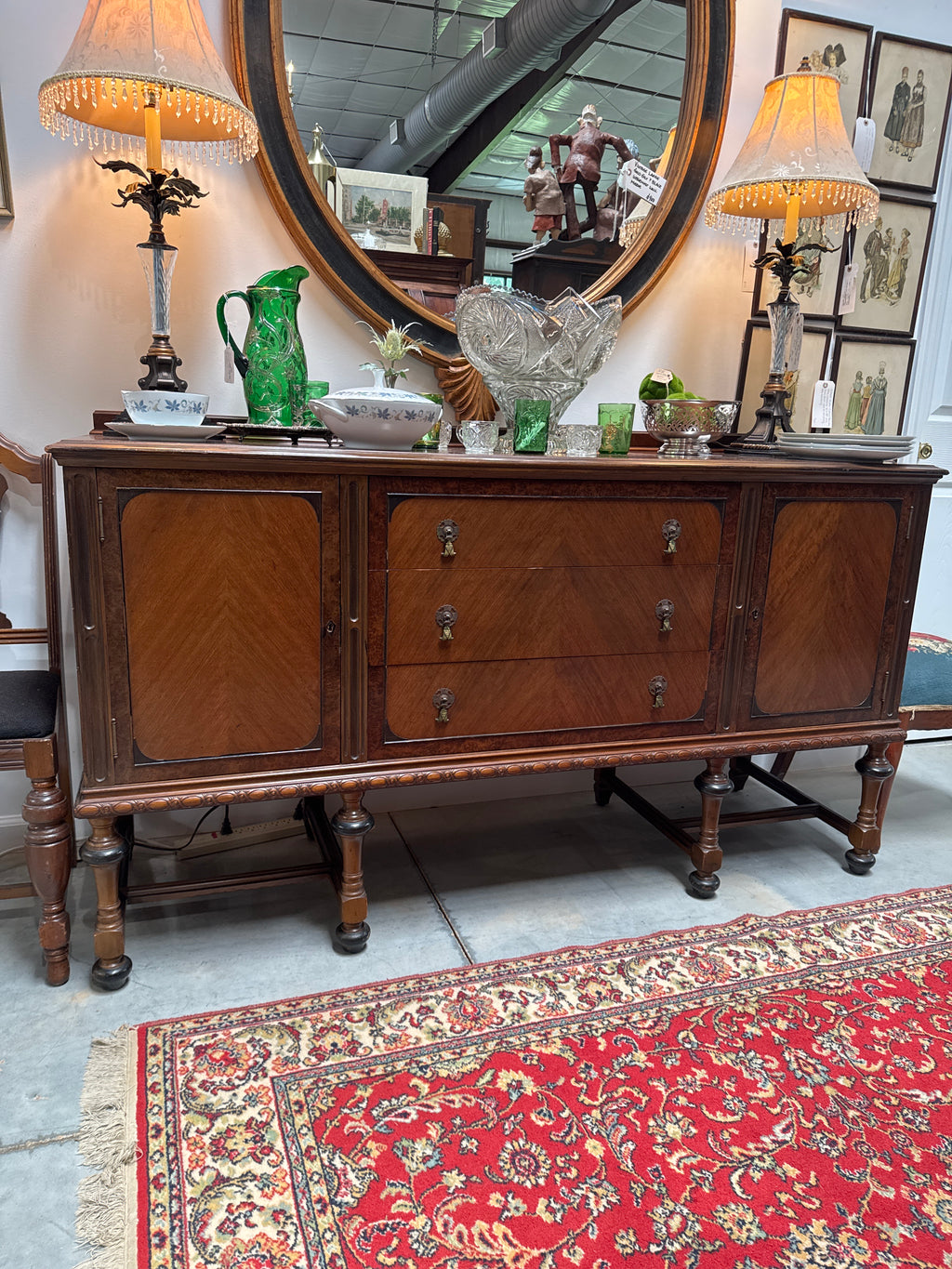 Vintage Paine Furniture Walnut Sideboard