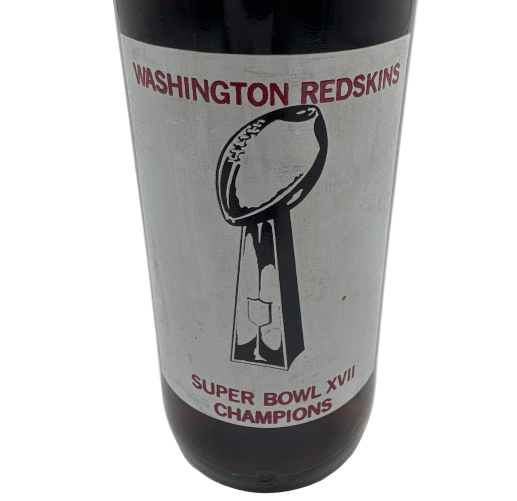 WASHINGTON REDSKINS XVII SUPER BOWL 10 oz COCA-COLA BOTTLE