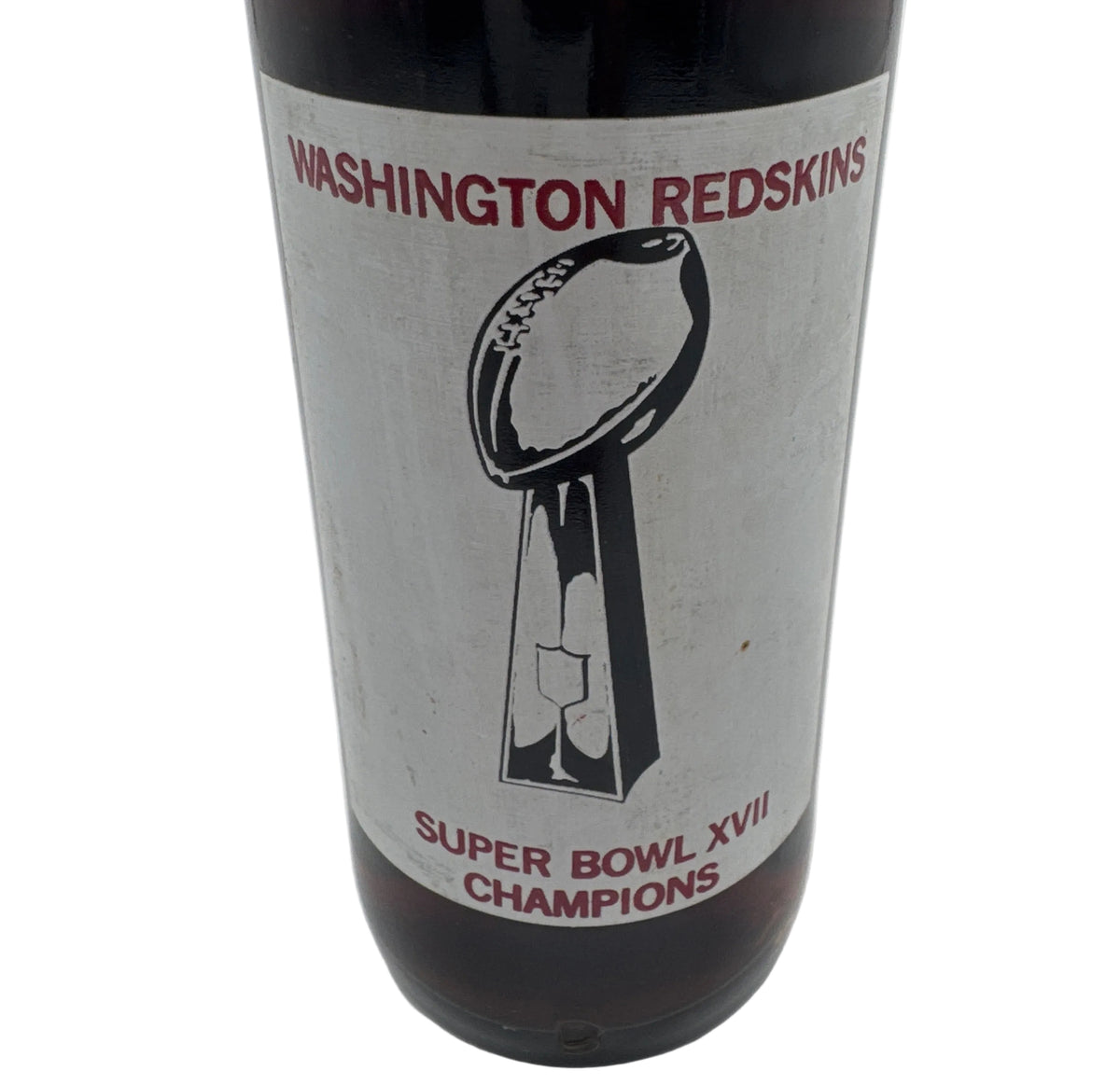 WASHINGTON REDSKINS XVII SUPER BOWL 10 oz COCA-COLA BOTTLE